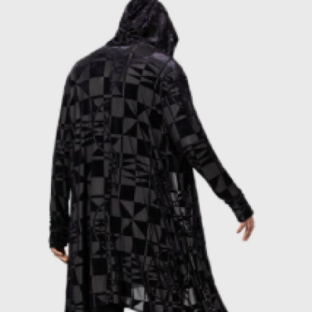 Killstar witchy velvet hooded cloak / unisex + pockets! cybergoth psytrance